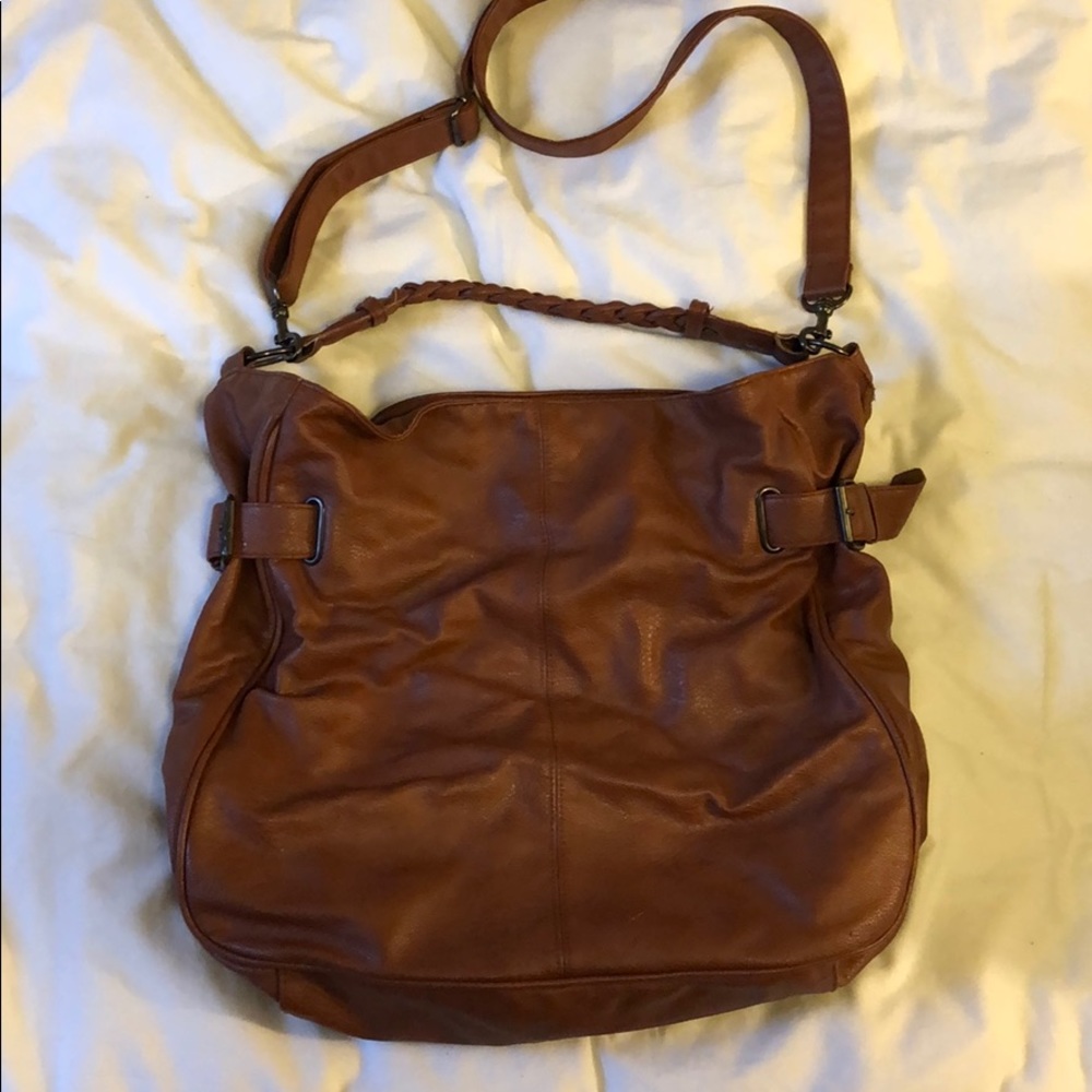 Brown Crossbody Tote Bag